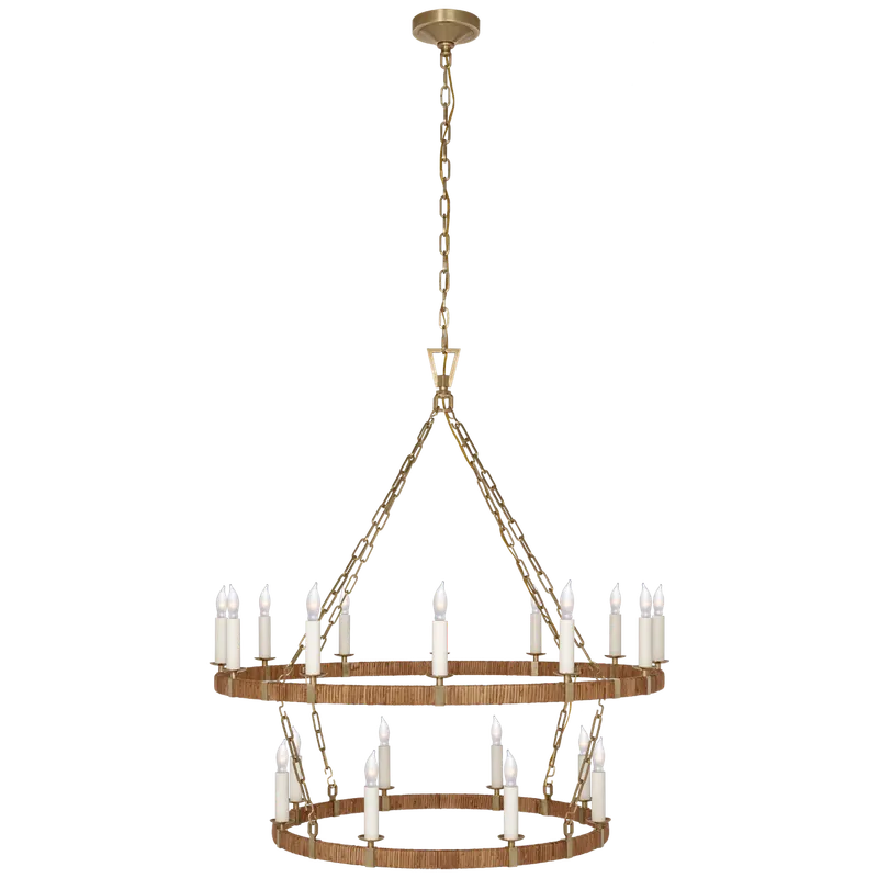 Darlana Wrapped Two Tiered Chandelier — Chandeliers