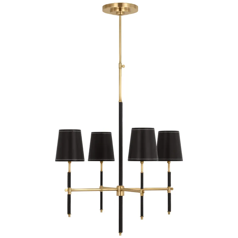 Bryant Leather Chandelier — Chandeliers