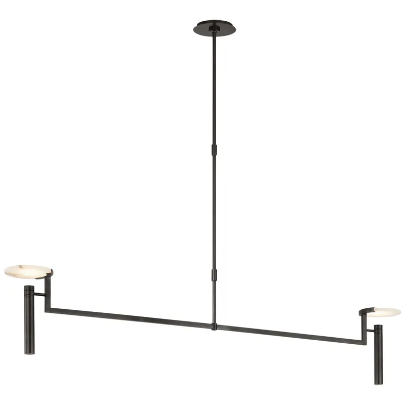 Melange Floating Disc Linear Chandelier — Chandeliers