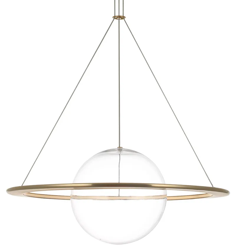 Cosmos Ring and Orb Chandelier — Chandeliers
