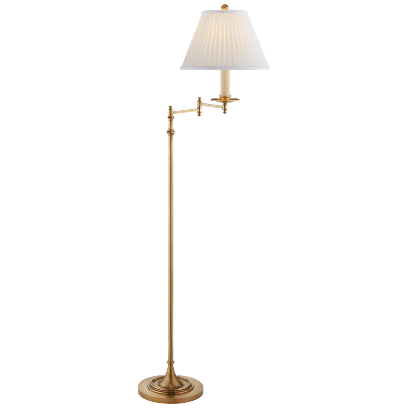 Dorchester Adjustable Swing Arm Floor Lamp — Floor Ambient & Shade Lighting
