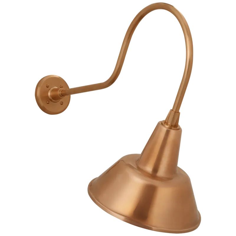 Academy Outdoor Angled Flynn Bowers Shade Wall Light — Outdoor Wall Lighting