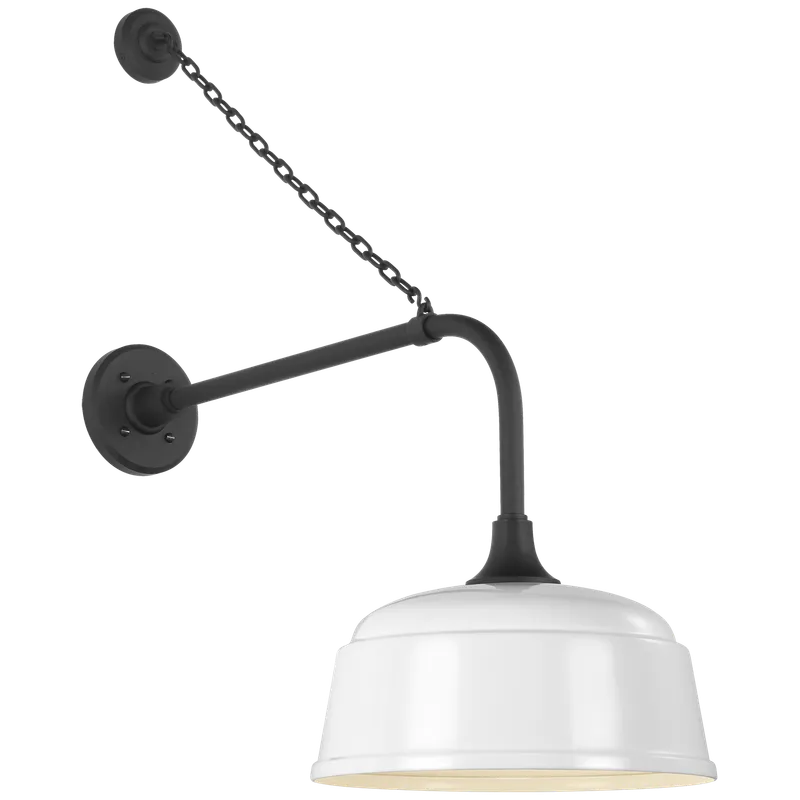 Academy Outdoor Anchored Rex Rockhouse Shade Wall Light — Outdoor Wall Lighting