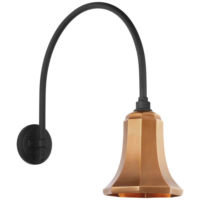 Academy Outdoor Arched Mack Savannah Shade Wall Light — Outdoor Wall Lighting
