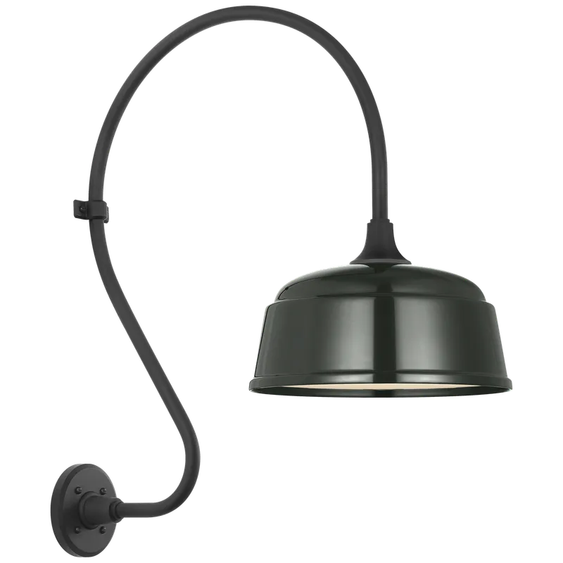 Academy Outdoor Larrabee 27in Rockhouse Shade Wall Light — Outdoor Wall Lighting