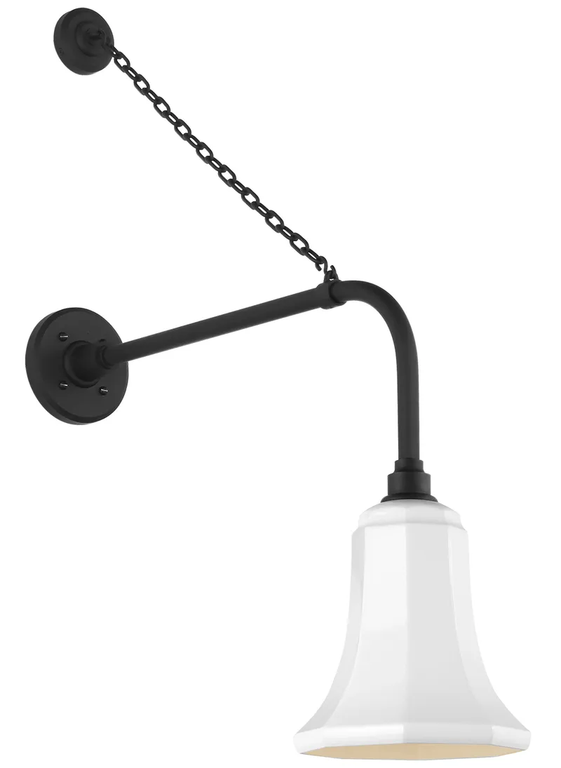 Academy Outdoor Anchored Rex Savannah Shade Wall Light — Outdoor Wall Lighting
