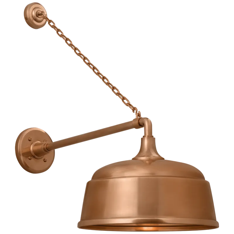 Academy Outdoor Anchored Mack Rockhouse Shade Wall Light — Outdoor Wall Lighting