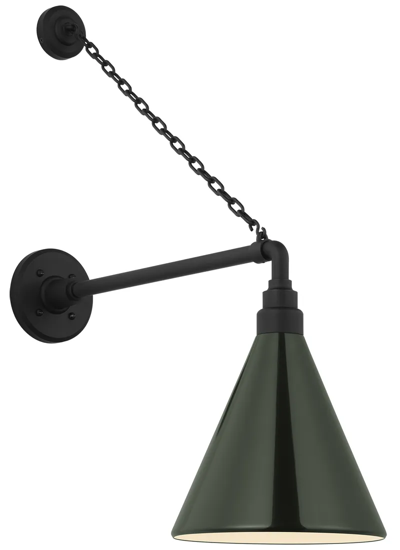 Academy Outdoor Anchored Mack Savannah Conical Wall Light — Outdoor Wall Lighting