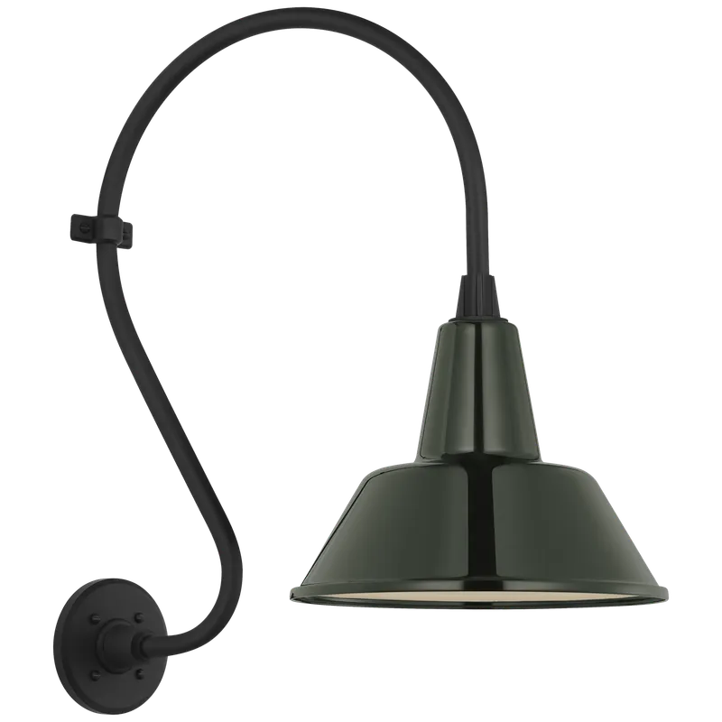 Academy Outdoor Larrabee Bowers Shade Wall Light — Outdoor Wall Lighting