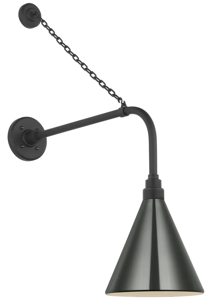 Academy Outdoor Anchored Rex Savannah Conical Wall Light — Outdoor Wall Lighting