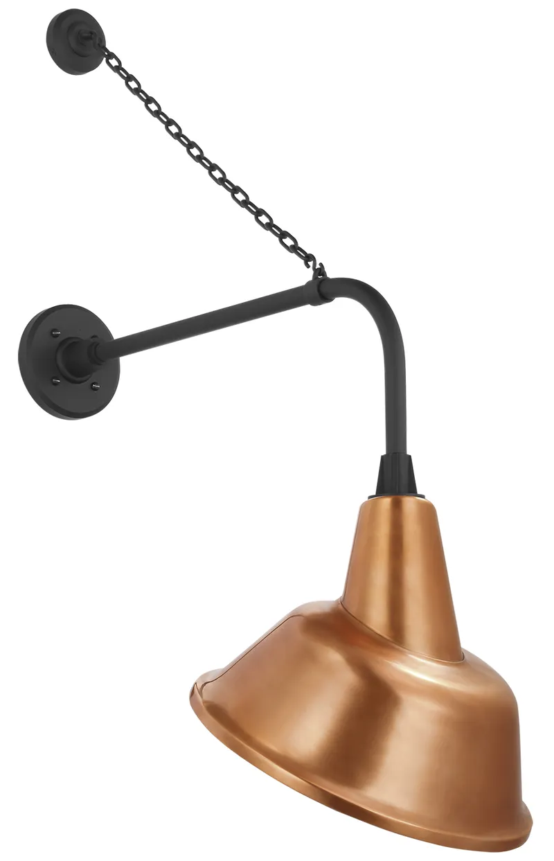 Academy Outdoor Anchored Rex Tilted Bowers Shade Wall Light — Outdoor Wall Lighting