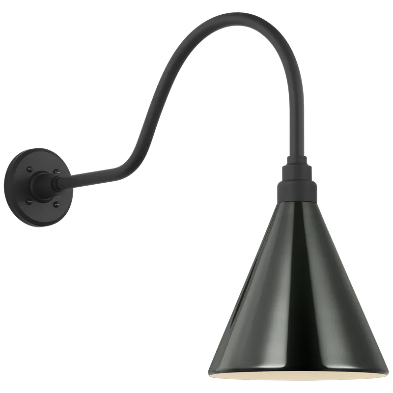 Academy Outdoor Flynn Savannah Conical Wall Light — Outdoor Wall Lighting