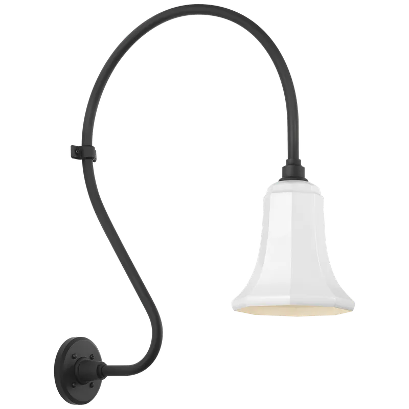 Academy Outdoor Larrabee 27in Savannah Shade Wall Light — Outdoor Wall Lighting