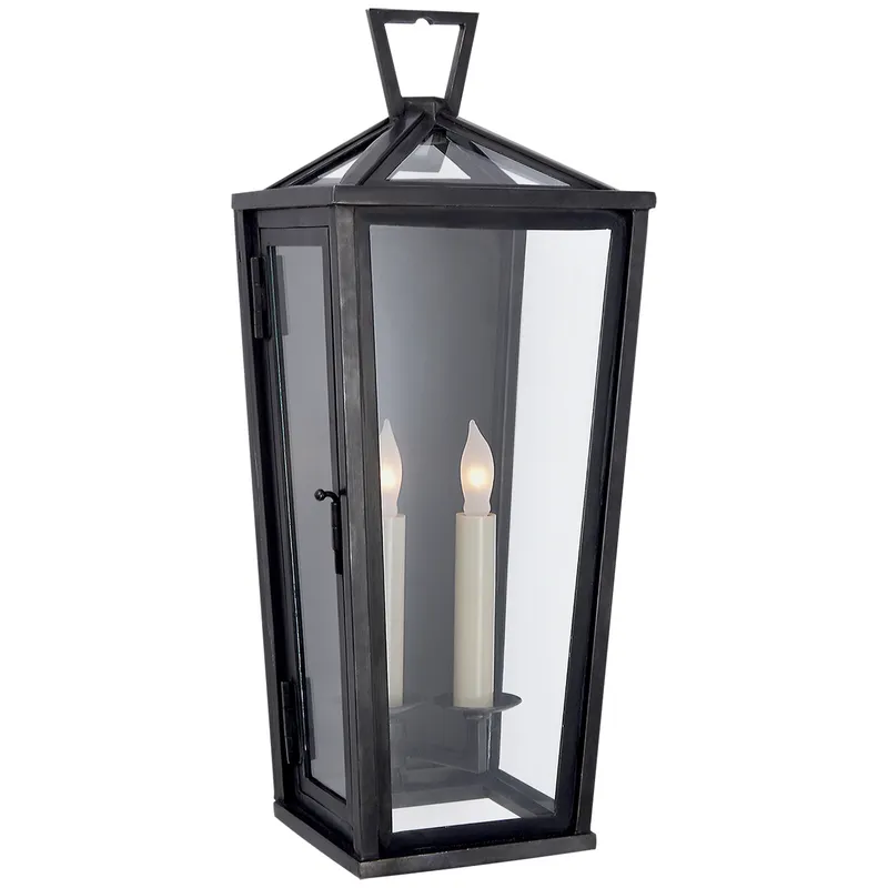 Darlana Tall Lantern Outdoor Wall Light — Outdoor Wall Lighting