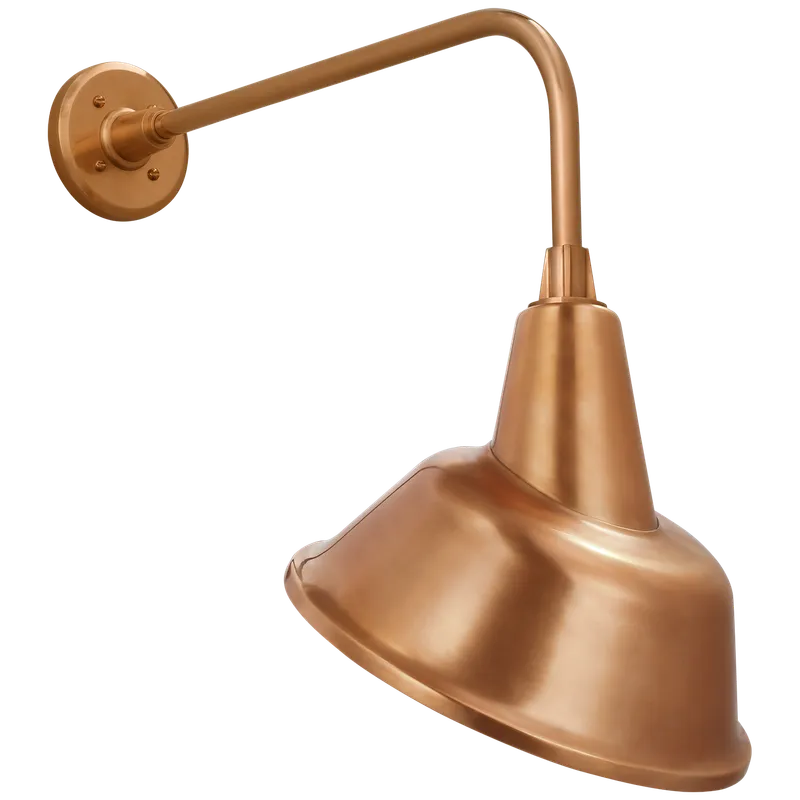 Academy Outdoor Rex Tilted Bowers Shade Wall Light — Outdoor Wall Lighting