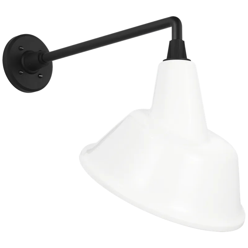 Academy Outdoor Mack Tilted Bowers Shade Wall Light — Outdoor Wall Lighting