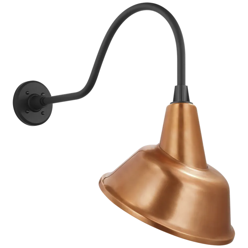 Academy Outdoor Flynn Tilted Bowers Shade Wall Light — Outdoor Wall Lighting