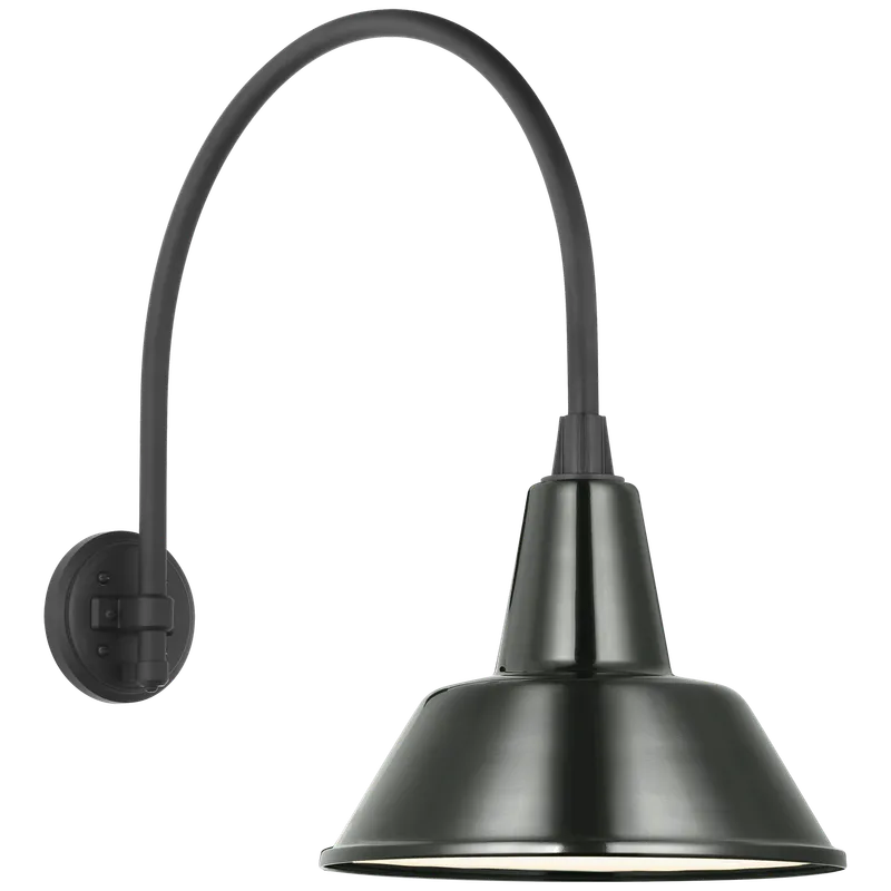 Academy Outdoor Arched Mack Bowers Shade Wall Light — Outdoor Wall Lighting
