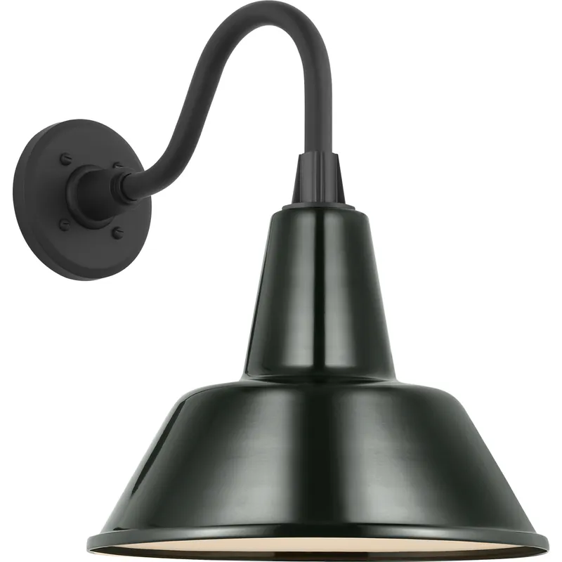 Academy Outdoor Flynn Barn Bowers Shade Wall Light — Outdoor Wall Lighting