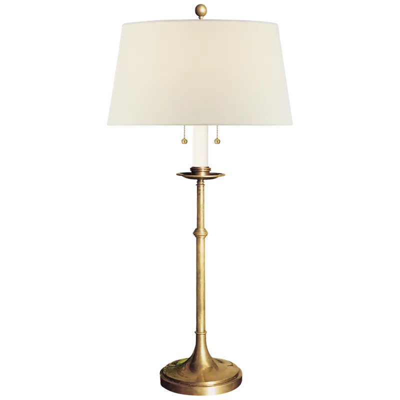 Dorchester Linen Adjustable Table Lamp — Table Lamps Shade & Ambient