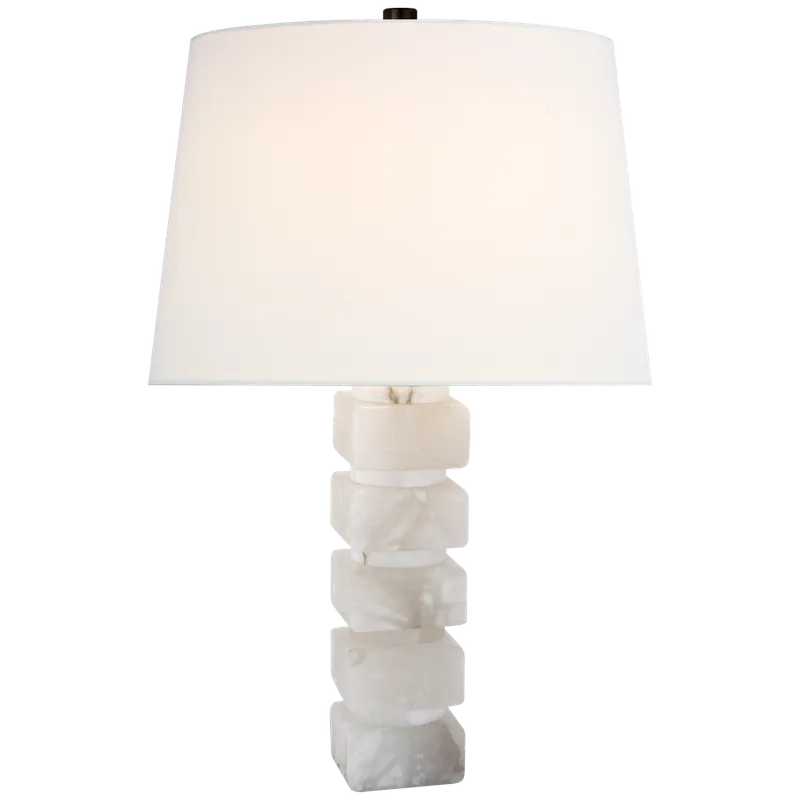 Chunky Square Table Lamp — Table Lamps Shade & Ambient