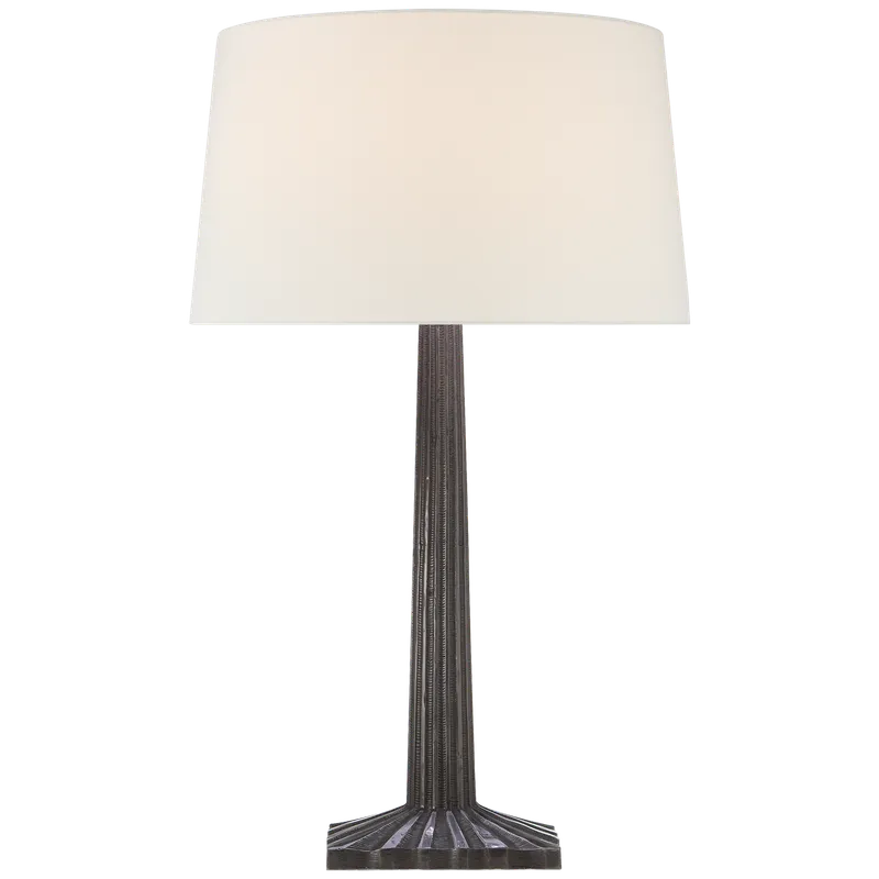 Strie Fluted Column Table Lamp — Table Lamps Shade & Ambient