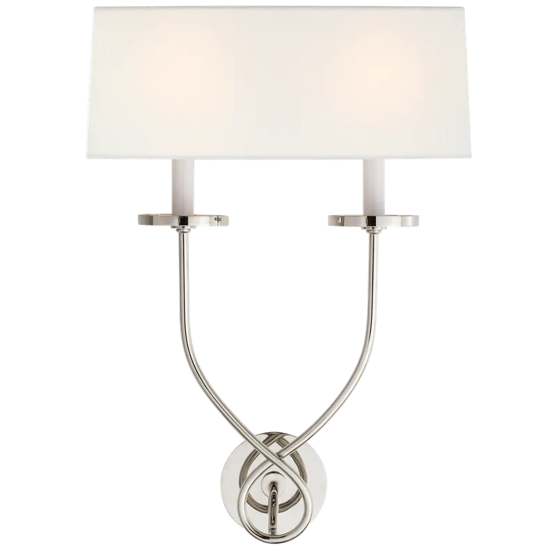 Symmetric Twist Double Wall Sconce — Wall Sconces