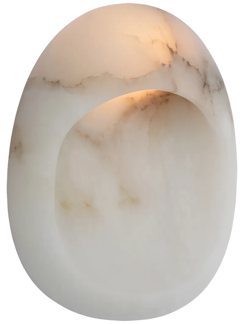 Esculpa Alabaster Wall Sconce — Wall Sconces