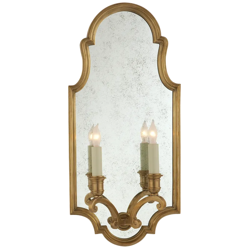 Sussex Framed Double Wall Sconce — Wall Sconces