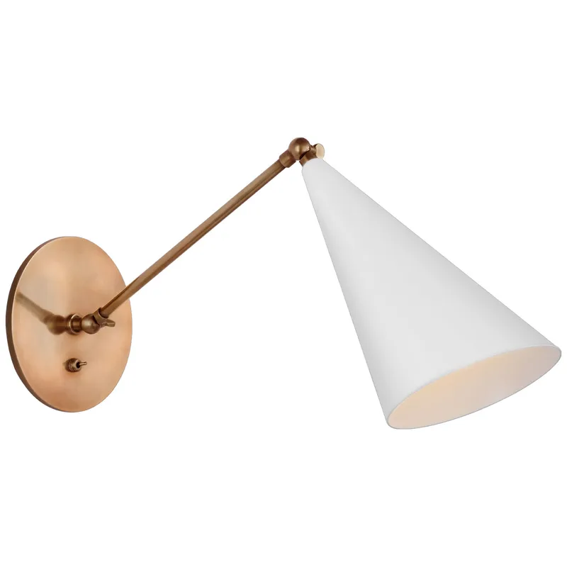Clemente Library Wall Sconce - Overstock — Wall Sconces