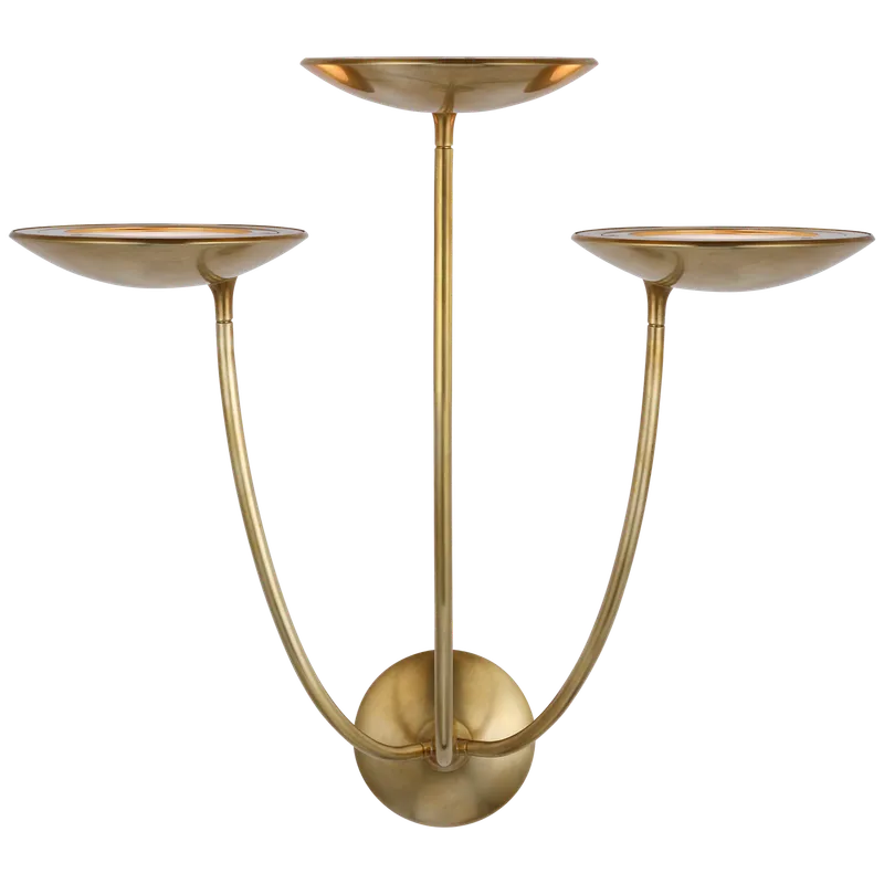 Keira Large Triple Wall Sconce — Wall Sconces