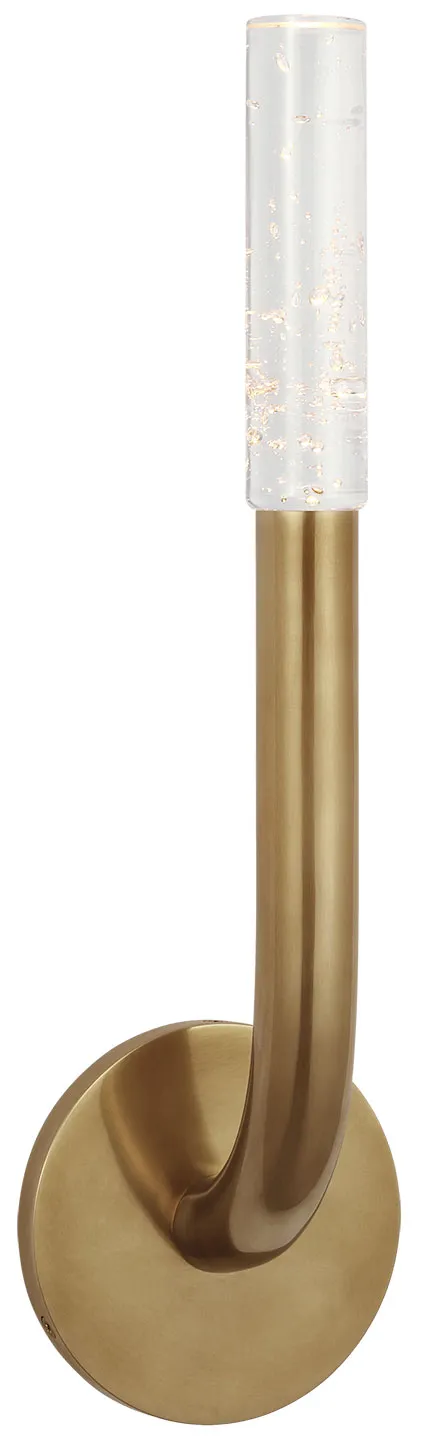 Rousseau Curved Tube Wall Sconce — Wall Sconces