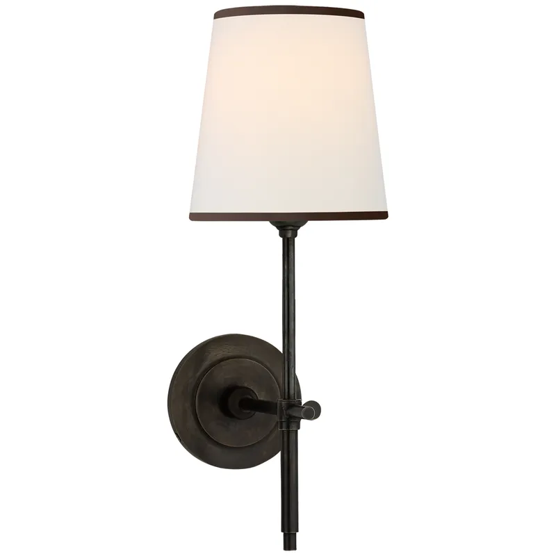 Bryant Fabric Trim Wall Sconce — Wall Sconces