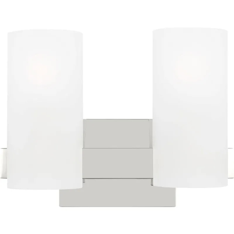 Drew & Jonathan Scott Rhode 2 Light 12.13 inch Chrome Vanity Light Wall Light