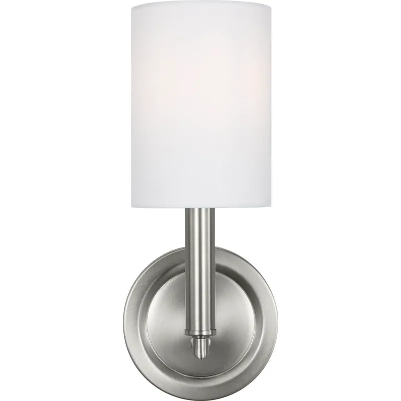 Drew & Jonathan Egmont 1 Light 4.75 inch Brushed Steel Bath Vanity Wall Sconce Wall Light