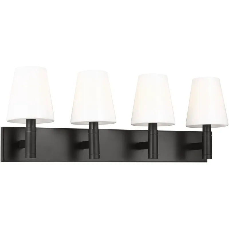 TOB by Thomas O'Brien Beckham Classic 4 Light 28.88 inch Aged Iron Bath Vanity Wall Light