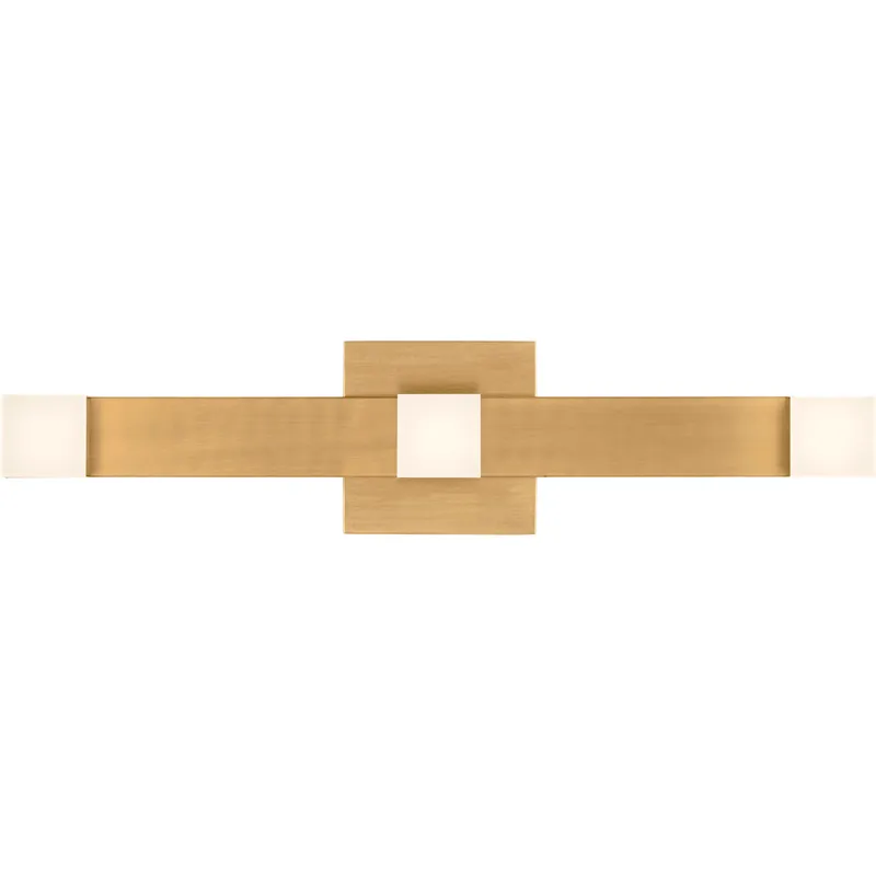 Drew & Jonathan Scott Brander LED 20.88 inch Satin Brass Vanity Light Wall Light