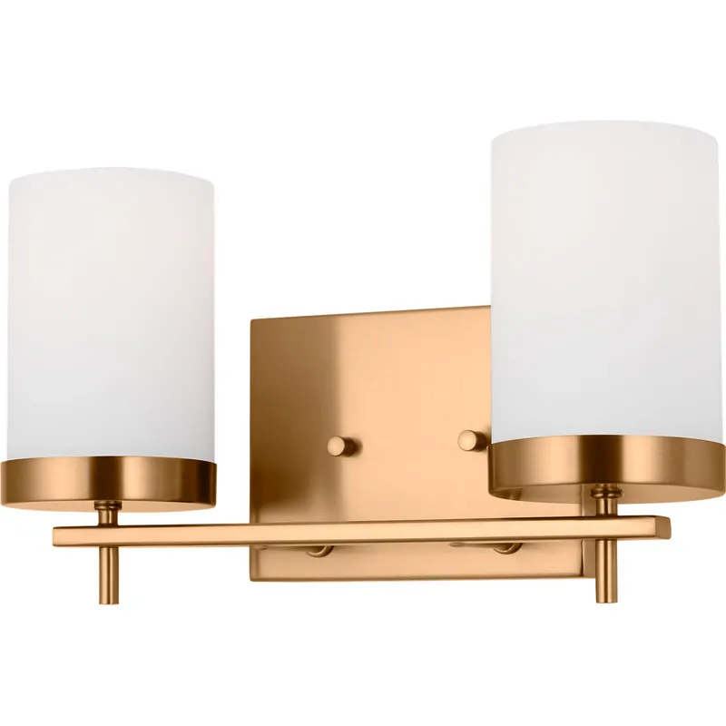 Sean Lavin Zire 2 Light 14 inch Satin Brass Wall Bath Fixture Wall Light