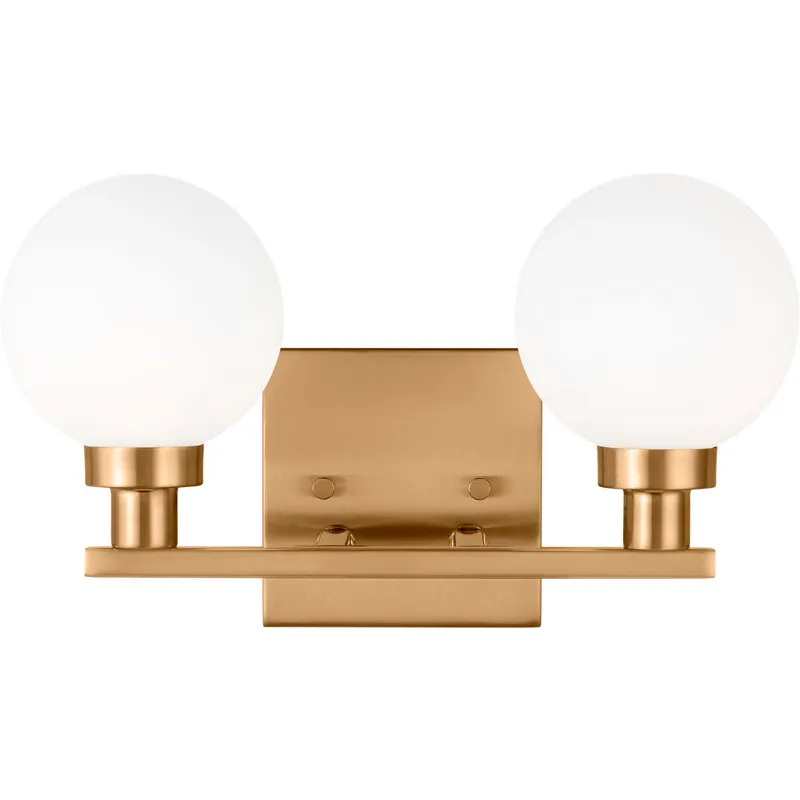 Sean Lavin Clybourn 2 Light 13.25 inch Satin Brass Bath Vanity Wall Light
