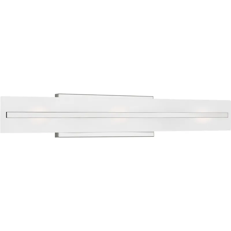 Dex 3 Light 4.75 inch Chrome Bath Vanity Wall Light