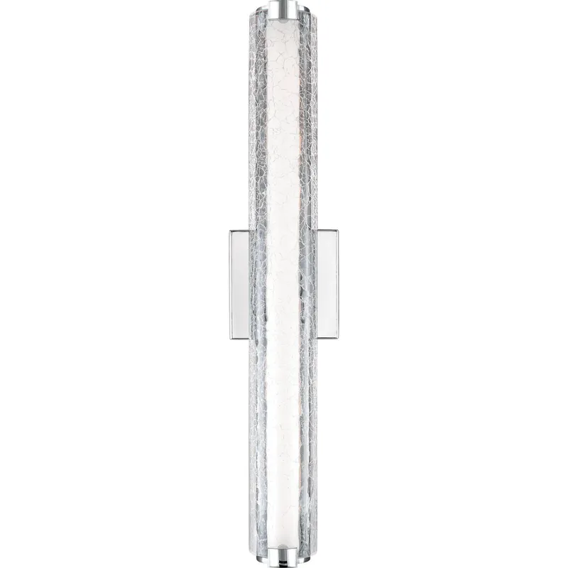 Sean Lavin Cutler LED 24 inch Chrome Vanity Light Wall Light in Clear Crackle