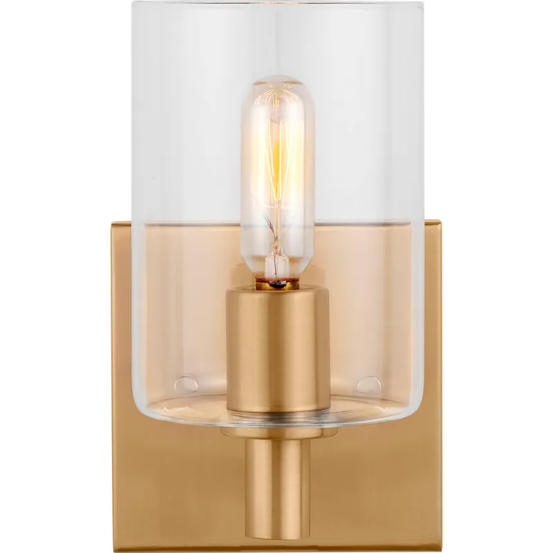 Fullton 1 Light 4.75 inch Satin Brass Bath Vanity Wall Light