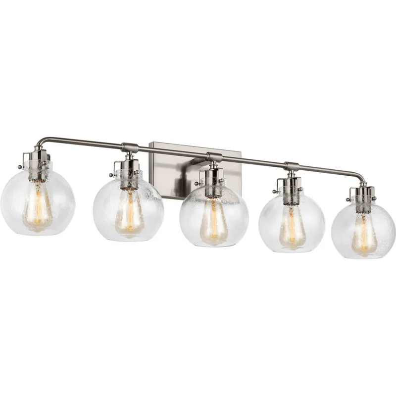 Sean Lavin Clara 5 Light 40 inch Satin Nickel Vanity Light Wall Light