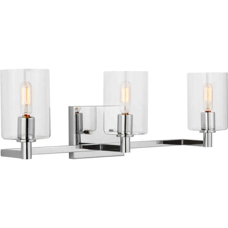 Fullton 3 Light 24.63 inch Satin Brass Bath Vanity Wall Light