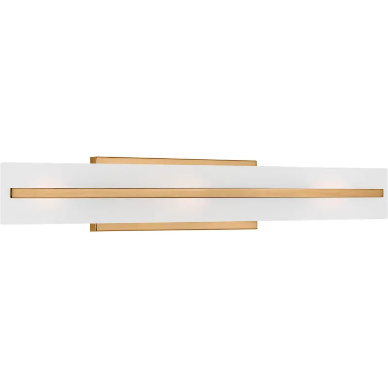 Dex 3 Light 4.75 inch Satin Brass Bath Vanity Wall Light