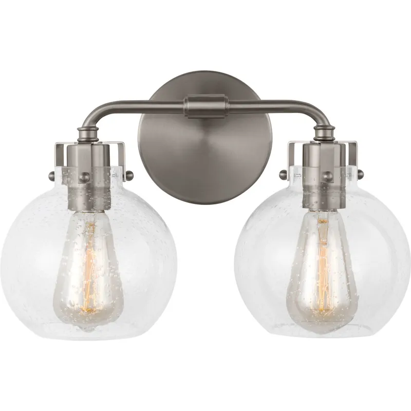Sean Lavin Clara 2 Light 14.75 inch Satin Nickel Vanity Light Wall Light