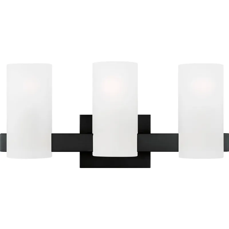 Drew & Jonathan Scott Rhode 3 Light 19.63 inch Midnight Black Vanity Light Wall Light