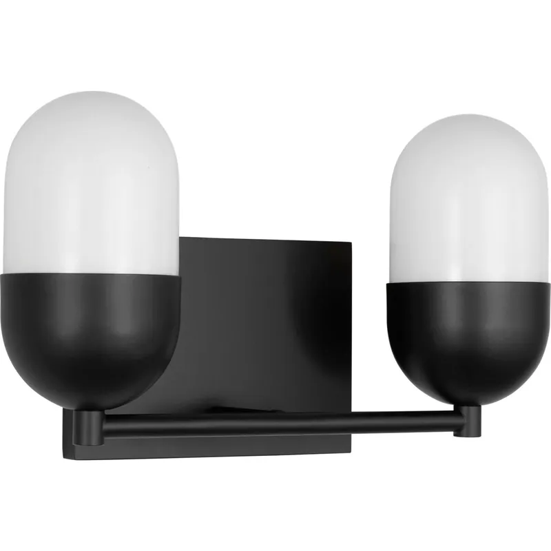 Drew & Jonathan Scott Foster 2 Light 12.63 inch Midnight Black Vanity Light Wall Light