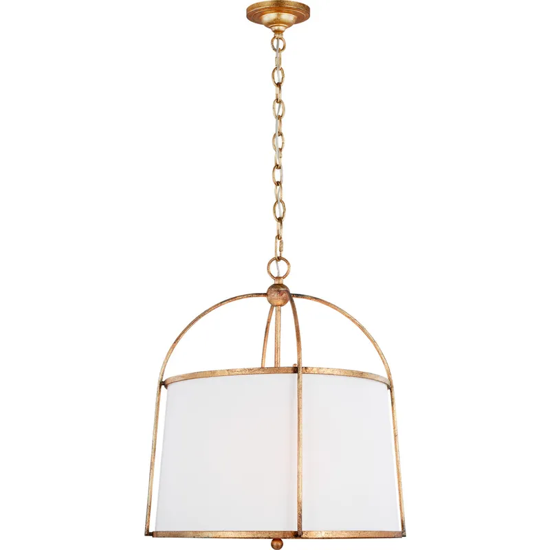 C&M by Chapman & Myers Stonington 2 Light 21 inch Antique Gild Chandelier Ceiling Light