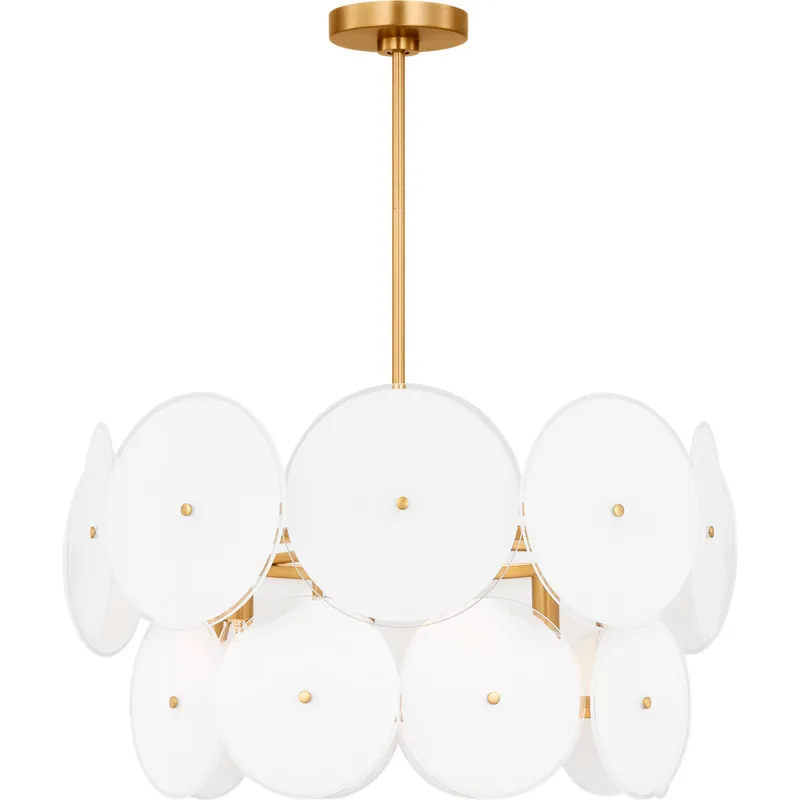 kate spade new york Emery 6 Light 23.88 inch Burnished Brass Chandelier Ceiling Light